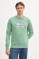 Pepe Jeans hanorac de bumbac print verde PM582921