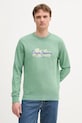 Pepe Jeans bluza bawełniana nadruk zielony PM582921
