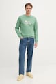 Pepe Jeans bluza bawełniana PM582921 zielony AW25