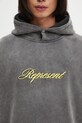 Represent bluza bawełniana Script Logo szary MLM100028