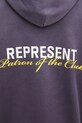Represent bluza bawełniana Patron Of The Club Hoodie fioletowy MLM4270