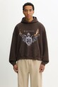Represent bluza dwustronna bawełniana Reversible Living Legacy Tour wzorzyste brązowy MLM100366