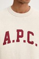 A.P.C. bluza sweat harris - GOTS COHBR.H37012 beżowy
