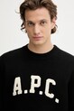 A.P.C. sweter wełniany pull jay czarny WVBDK.H23458