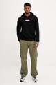 Guess Jeans felpa in cotone M5YQ02.KCPR1 nero AW25