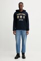 Guess Jeans bluza bawełniana M5YQ18.KCPR1 granatowy AW25