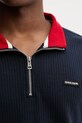 Bombažna majica z dolgimi rokavi Guess Jeans M5YQ23.KCTR1 mornarsko modra