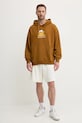 Βαμβακερή μπλούζα adidas Originals Graphic Lo Hd JW0167 καφέ AW25