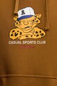 adidas Originals pamut melegítőfelső Graphic Lo Hd JW0167 barna