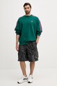 adidas Originals felső Oversize Crew KA0468 zöld AW25