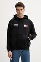 Bombažen pulover Tommy Hilfiger x F1 THE MOVIE Našitek črna MW0MW41386