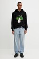 MSGM bluza bawełniana 3940MM124.257795 czarny AW25