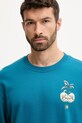 The North Face pamut melegítőfelső Connect Relaxed türkiz NF0A8E3ZBSI1