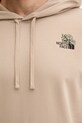 Βαμβακερή μπλούζα The North Face Flowe Dome NF0A8EGZBOX1 καφέ