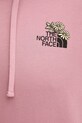 Βαμβακερή μπλούζα The North Face Flowe Dome NF0A8EGZHCS1 ροζ