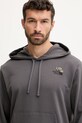 Bombažen pulover The North Face Flowe Dome siva NF0A8EGZRHI1