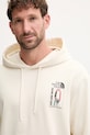 Памучен суичър The North Face Explore Gear Relaxed бежов NF0A8F2KQLI1