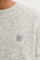 American Vintage sweter z wełną MVITO18A szary