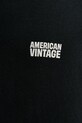 American Vintage top a maniche lunghe in cotone MYKO02B nero