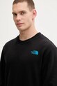 The North Face bluza bawełniana czarny NF0A8EU5JK31