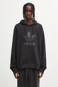 adidas Originals bluza bawełniana Trefoil Hoody nadruk czarny JY3766