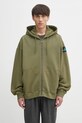 Mikina adidas Originals EQT Hoodie jednofarebný zelená JX1572