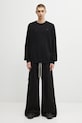 adidas Originals sweter bawełniany P Ess Knit Crew JY2648 czarny