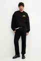 Bavlnená mikina Just Cavalli 79OAIT19.CF502 čierna AW25
