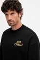 Bavlnená mikina Just Cavalli čierna 79OAIT19.CF502