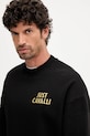 Just Cavalli bluza bawełniana czarny 79OAIT19.CF502