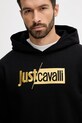 Памучен суичър Just Cavalli черен 79OAIB01.CF802