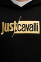 Памучен суичър Just Cavalli 79OAIB01.CF802 черен