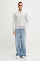 Abercrombie & Fitch sweter z dodatkiem wełny KI120.5139.110 szary AW25