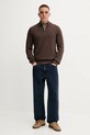 Abercrombie & Fitch sweter z dodatkiem wełny KI120.5139.400 brązowy AW25