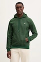 Lacoste bluza bawełniana z kapturem zielony SH5885