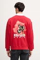 Îmbrăcăminte Kenzo hanorac de bumbac FF65SW2594MF rosu