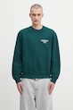 Pamučna dukserica Carhartt WIP Alumni natpis zelena I035190.05AXX