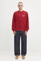 Bavlněná mikina Carhartt WIP Alumni I035190.H8XX červená