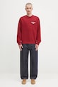 Pamučna dukserica Carhartt WIP Alumni I035190.H8XX crvena
