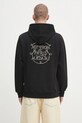 Drôle de Monsieur bluza bawełniana Le Hoodie Slogan Tresses bawełna czarny H.HO183.CO127