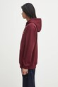 Βαμβακερή μπλούζα Drôle de Monsieur Le Hoodie Slogan I.HO162.CO127 μπορντό AW25