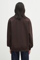 Ρούχα Βαμβακερή μπλούζα Drôle de Monsieur Le Sweatshirt Slogan Classique I.SW148.CO127 καφέ