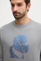 Karl Lagerfeld bluza bawełniana szary 554917.705405