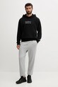 New Balance bluza bawełniana MT53925BK czarny AW25
