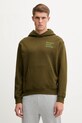 New Balance bluza bawełniana z kapturem zielony MT53918WDL