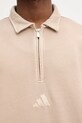 Βαμβακερή μπλούζα adidas ALL SZN JY1724 μπεζ