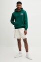 adidas Originals bluza bawełniana Graphic Hoodie JX3059 zielony AW25