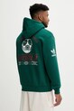 Odzież adidas Originals bluza bawełniana Graphic Hoodie JX3059 zielony