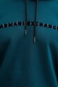 Armani Exchange bluza bawełniana XM001380.AF10830 turkusowy