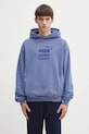 Puma x REPRESENT bluza bawełniana z kapturem niebieski 632542